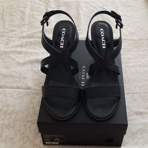 Wendi semi matte calf black heels